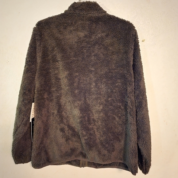 FLASH SALE 🔥 Ci Sono Olive Green Faux Fur Full Zip Jacket Sz 1X NWT - Picture 7 of 11